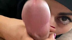 Eating His Balls And Cum Mia Niqab!