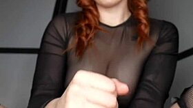 i want you to be my dildo for virtual sex with pretty redhead fingering