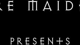 In this fantasy cosplay, the bare maiden MASTURBATES by the CAMPFIRE all alone, showing off her small tits in public