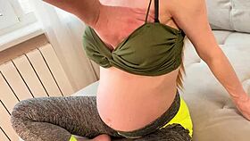 Cum Twice In Pregnant Redhead Stepdaughter Riding My Cock?