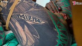 Hardcore stud goes deep in the tattooed babe anal 😍🔥