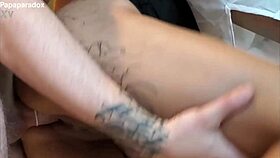 asian schoolgirl enjoys kitchen table encounter