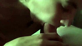 she loves sucking my skinny cock with small tits