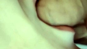 Amateur milf gives deepthroat blowjob in homemade video