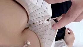 Massage guy's fingers drip wet pussy creampie.