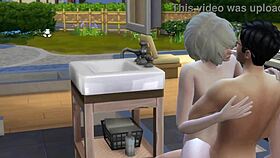 sims 4 un voyeur les surprends dans le bain