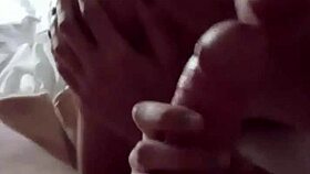 she loves sucking my skinny cock with small tits