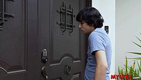 Lucky Boy Catches Stepmom in Bathroom for Unexpected Hardcore Ass Action at Mylfex