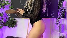 Wow! Sexy Milf in Coffee Nylon Stockings at Club