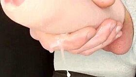 robbystrokes huge cumshot with foreskin extender backstage 😜