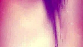 asian milf in blue satin on webcam