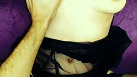 In their intimate story, the husband gets tough with anal doggystyle on his wife