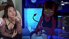 Exotiqfox solo masturbation in livestream highlights.