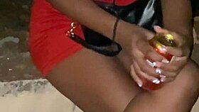 i was on street met woman arguing with boyfriend she pulled panties show her pussy i went crazy