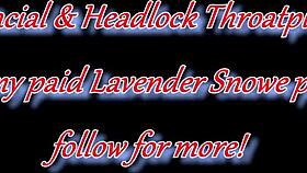 hot white girl gets cum facial and throat cum with pigtail headlock!