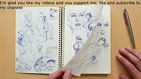 hey, check out this quick sketch of doggy-style foot fetish in my sketchbook