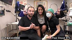 human guinea pig gets hitachi orgasms from nurse channy crossfire in hospital