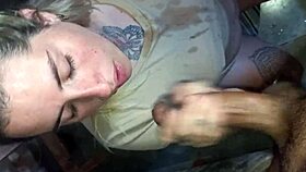 always deep and swallow technique for sloppy blowjob