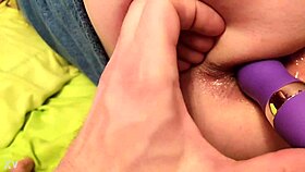 trying vibrator in the ass for intense pleasure 😏