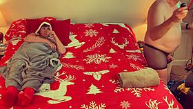 granny carmen claus rocks classic christmas cocksucking in cosplay