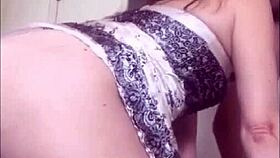 Amoul solo features ass licking and rimjob before fucking a woman in heels from behind. She wears satin panties down for intense action.