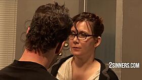 Stud Student Convinces Teacher and Professor's Wife into Classroom Threesome