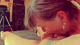 granny blue gives personal pov sucking your cock hard