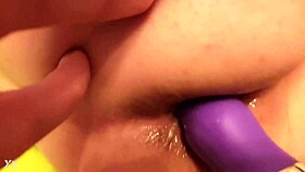 trying vibrator in the ass for intense pleasure 😏