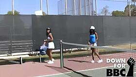 Monica Foster And Rane Revere Share Bbc In Curvy Ebony Threesome With Bent Over Action.