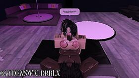 Asian Snowbunny In Roblox Succumbs To Monster Black Cock