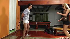 Hey, check out Cristina’s ballbusting highlights. She’s a fierce Brazilian mistress dominating her slave.