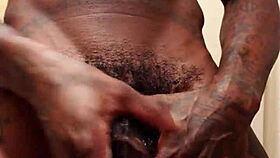 Hairy cock worship: Hallelujah Johnson's big black pleasure