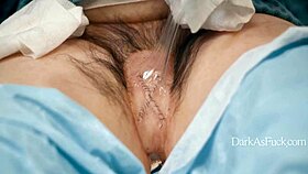 Demon fucks nurse, squirting milk into her mouth