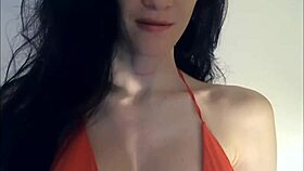 Young girl shares her photos in a casual chat