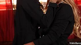 Deviant Priest Mick Blue Feels Passion Banging Coeds Nikki Benz in Lingerie.