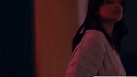 so this hot teen 18+ is TASTING her twin girlfriend's pussy, with some kissing and oral action