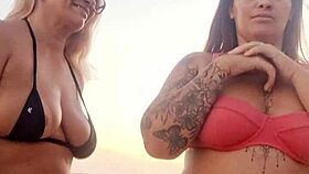 Talking Dirty on Beach with Slutty Friend