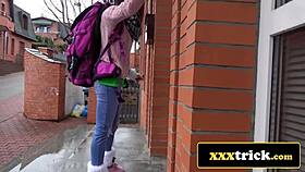 Brazilian Babe And French Fox Attack Creepy Landlord's Monster Cock!