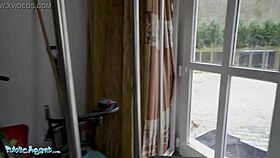 Public Agent Train Station Smoker Gets Her Tits Out To Pay The Fine!