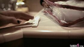 stepmom milf and stepdaughter teen have outdoor lesbian sex