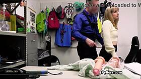 Busty Hottie Caught And Fucked With Stolen Sex Toys At Work