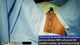 Daisy Ducati moans in ecstasy as doctor gives her mandatory Hitachi orgasm in hospital