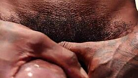 Hairy cock worship: Hallelujah Johnson's big black pleasure