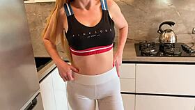 hey, this russian stepmom is fucking her stepson to keep her cheating secret from her husband