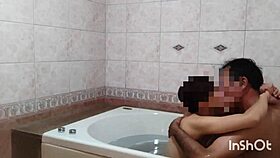 Colleagues kiss in bath and bed