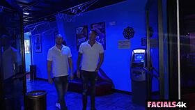 watch the stripper get double teamed for holiday cash