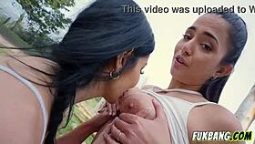 wild girls with big tits bang in public including titty fuck.