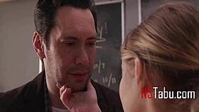 Tiny Cheerleader Fulfills Teacher's Wildest Fantasy on Classroom Desk