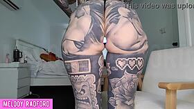 Milf trying vibrating anal butt plug in micro bikini