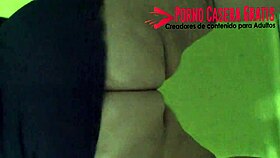 Damn, check this mature Latina shake her huge bare ass dancing!